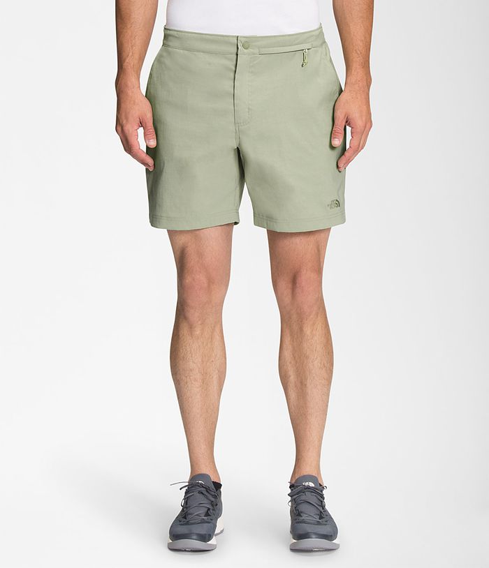 green north face shorts